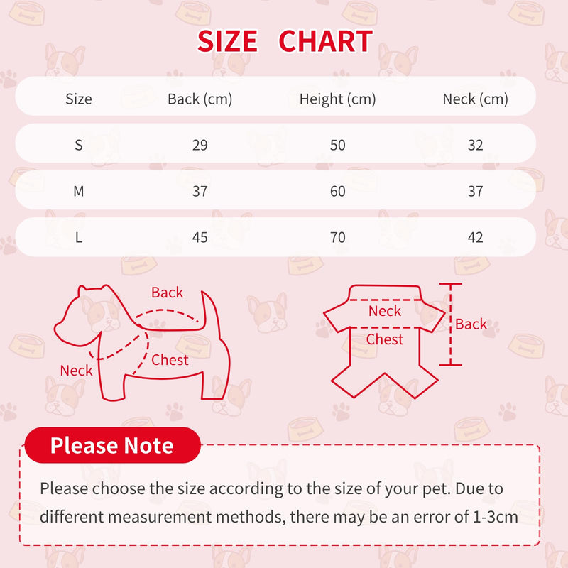 Dog Recovery Suit, Professional Pet Recovery Suit After Surgery, Prevent Licking Dog Onesies, Dog Wound Care Shirt (L) L - PawsPlanet Australia