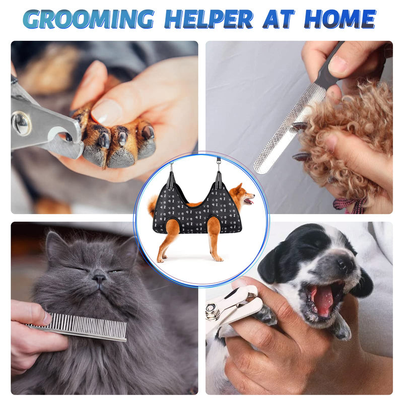 Dog Grooming Hammock Harness for Nail Trimming (L 50lb), Dog Sling Holder Hanger for Clipping Nails L for Large Dogs 50LB - PawsPlanet Australia
