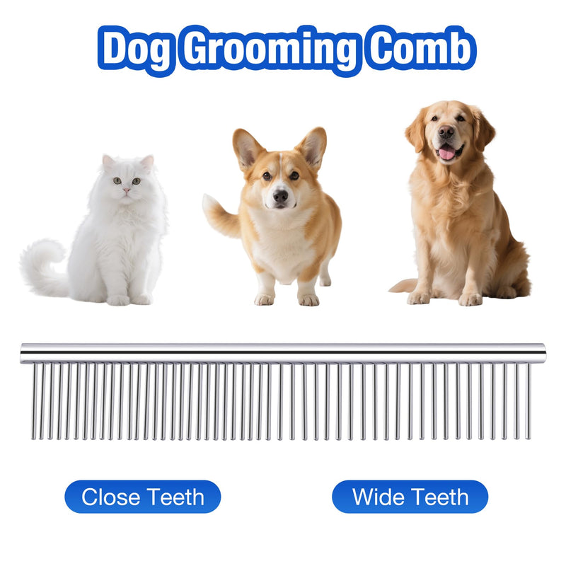 5 in 1 Dog Grooming Scissors with Safety Round Tips, Dog Grooming Scissors Kit, 4CR Stainless Steel Professional Pet Grooming Shears for Cat,Sharp and Durable - PawsPlanet Australia