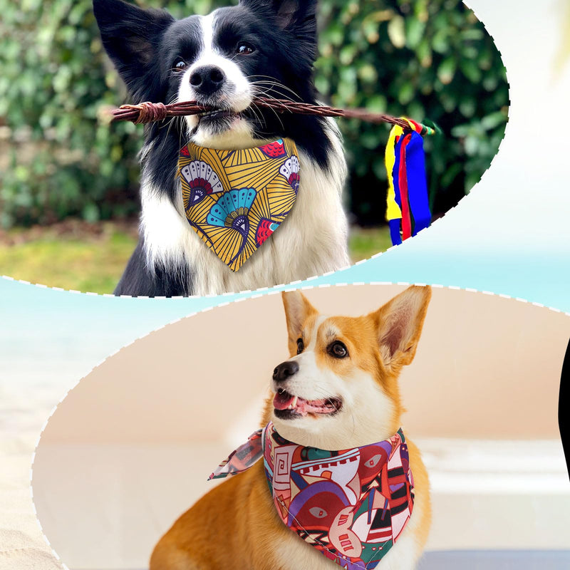 72 Packs Dog Bandanas Bulk Buffalo Plaid Cat Bandana Summer Scarf Triangle Fruit Drool Bibs Washable Adjustable Kerchief Dog Cat Bandana for Beach Small Medium Pet Supplies(Rhombus) Rhombus - PawsPlanet Australia