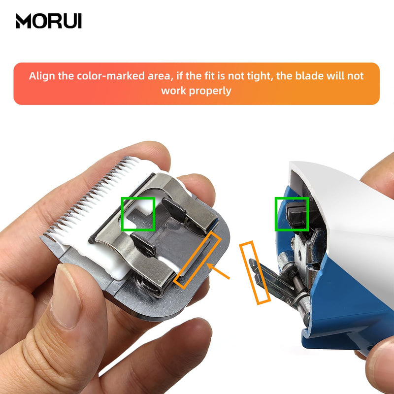 Pet Dog Grooming Clipper Replacement Blade?Detachable Ceramic Blade?Compatible with Most Andis,Oster A5 Wahl KM Series Clippers Size 30 Cut Length 1/50"(0.5mm) 30#