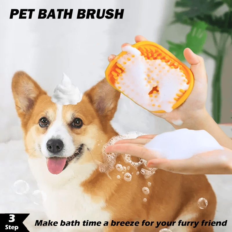 5 Pack Cat Steam Brush Kit - Pet Mist Water Brush for Dogs, Includes Steamy Brush, Undercoat Rake, Bath Brush, Flea Comb - Dynamic Dematting Tool White - PawsPlanet Australia