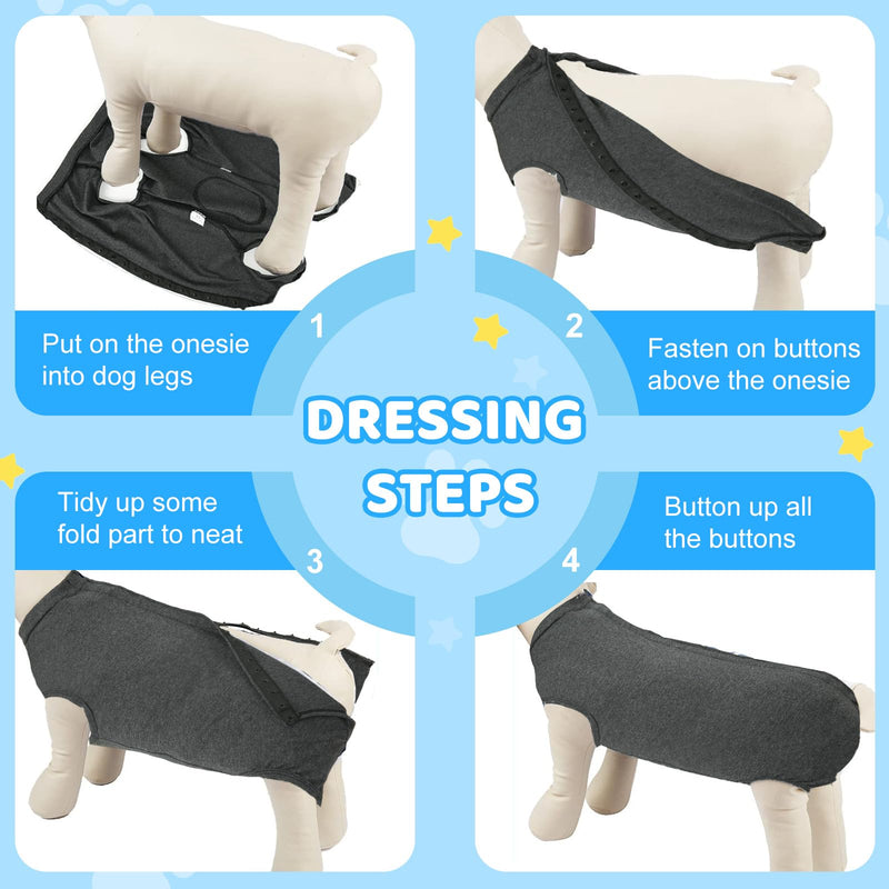 AURUZA Recovery Suit for Dogs Cats After Surgery, Dog Onesie for Surgery Recovery, Dog Surgery Recovery Suit Small Medium Large Dogs, Anti Licking Dog Surgical Suits 2XL - PawsPlanet Australia