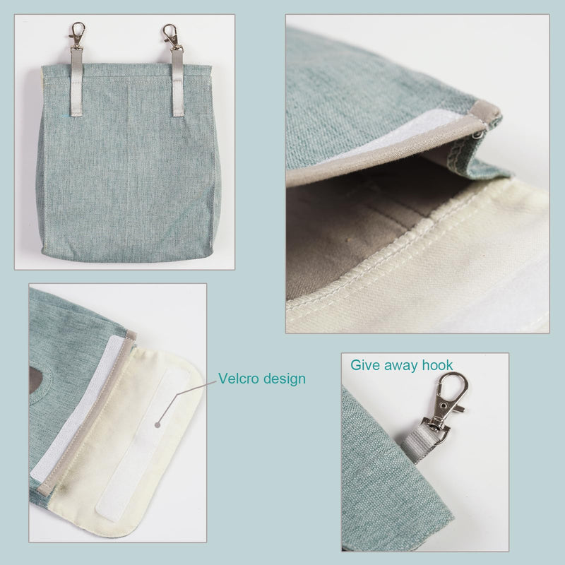 Rabbit Hay Feeder Bag, Guinea Pig Hay Feeder Storage,Sack Hay Bag Feeding Storage for Chinchilla Hamsters Rabbit Guinea Pig Small Animals (L, Blue) - PawsPlanet Australia