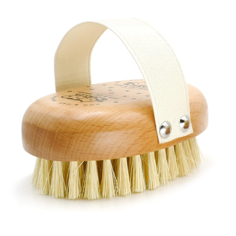 Soft Dog Brush, Pets Palm Brush for Dog and Cat Grooming - Bristle Brush for Dogs Short Haired - Soft Bristle Dog Brush Handheld - Ideal for Small Dogs Daily Gentle Grooming Brush (Beechwood) - PawsPlanet Australia