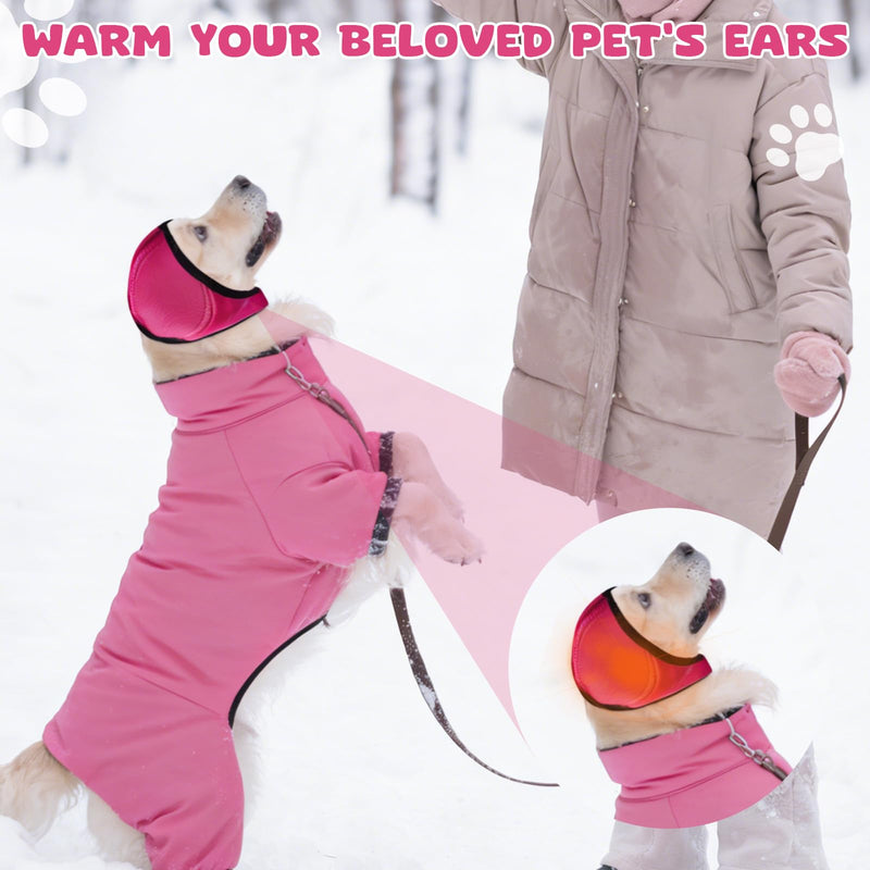 2 Pcs Dog Ear Muffs Noise Protection, No Flap Ear Wraps for Dogs, Dog Ear Covers for Bath, Dog Earmuffs for Beauty Treatment, Fireworks Show