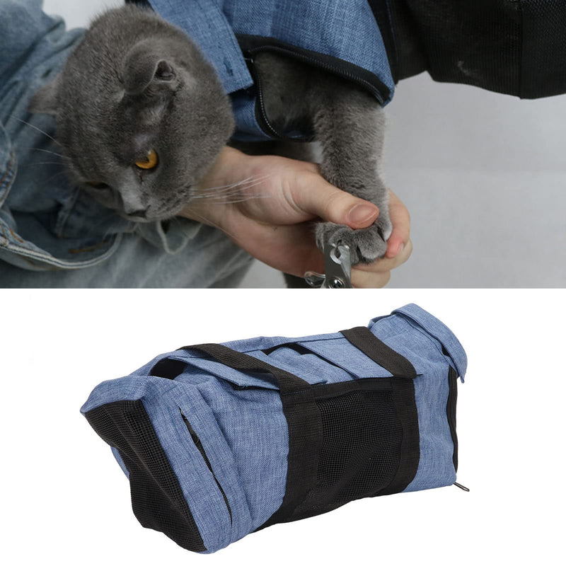 Zerodis Cat Grooming Carry Bag Adjustable Neck Circumference Breathable Foldable Portable Pet Bathing Cat Grooming Bag Fabric Restraint Adjustable Soft Mesh Cat Washing Shower Bag - PawsPlanet Australia
