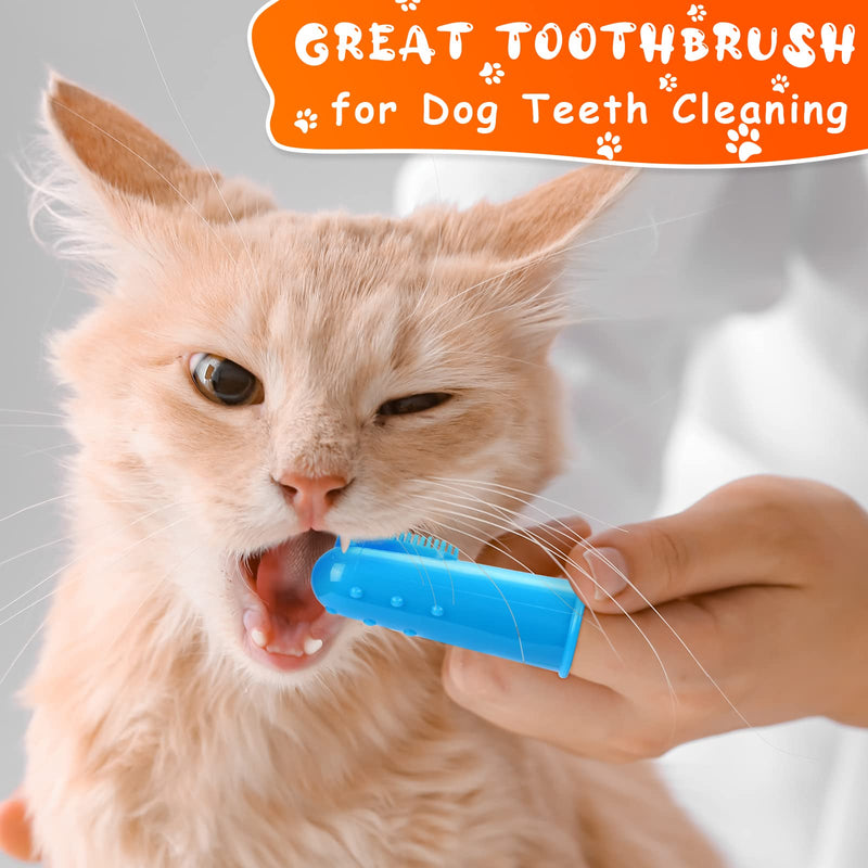 80 Packs Dog Toothbrush Soft Finger Brushes Pet Finger Toothbrush Easy Teeth Cleaning Dog Tooth Brush Oral Care Pet Dental Brush Pet Cleaning Finger Covers for Small Cats and Puppy - PawsPlanet Australia