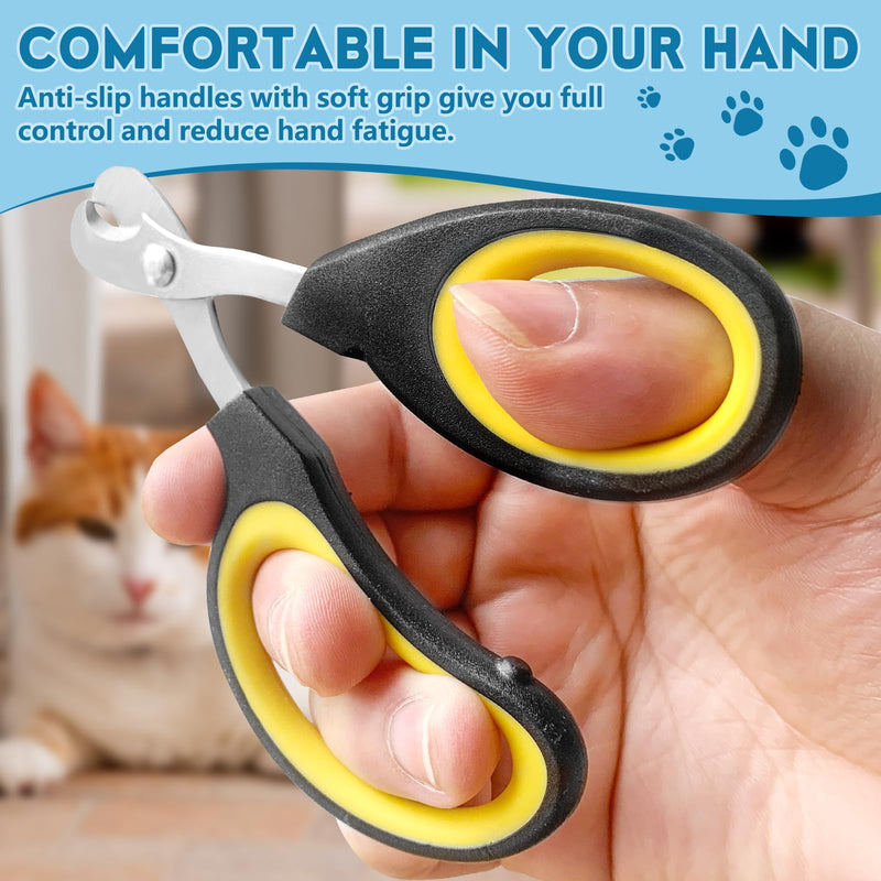 Cat Nail Clippers, Professional Pet Claw Clippers for Indoor Cats, Kittens, Small Dogs, Puppys, Birds, Rabbits, Safe Nail Trimmer and Grooming Tools for Small Animals Home Pets - PawsPlanet Australia