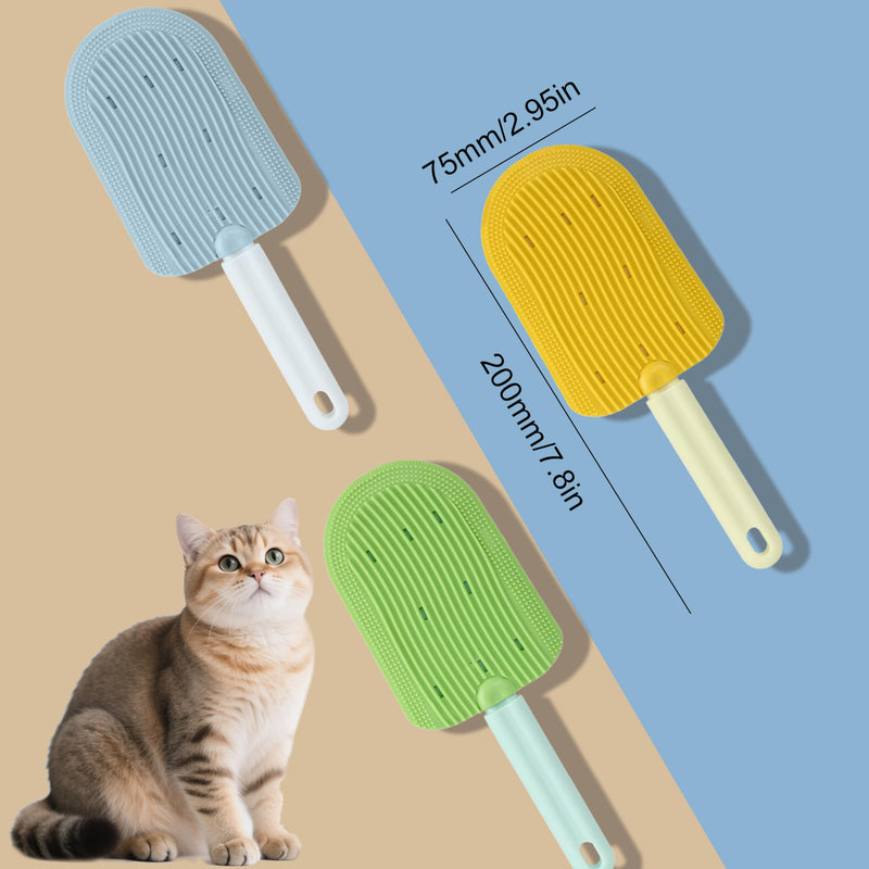 3 - Piece Cat Tongue Comb Set - Ideal for Long - Haired Cats, Comfort - Grip, Remove Hairballs & Shedding,Shedding Cat Brush for Long Haired Cats,Grooming Tongue Brush - PawsPlanet Australia