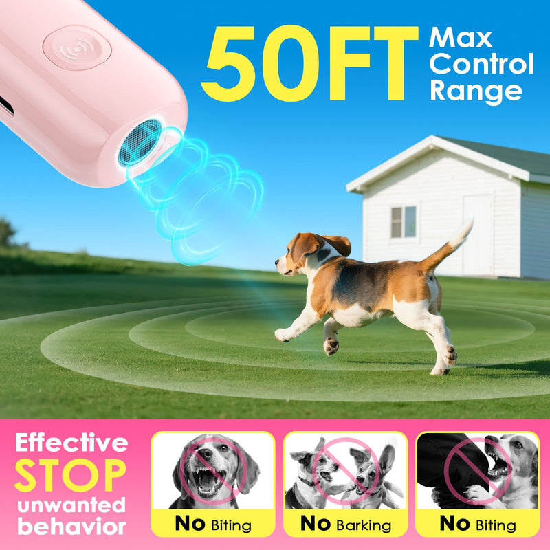 Mini ultrasonic dog bark deterrent device, effectively stops unwanted barking with 50ft Long Range,pain free training & behavior aid for indoor/outdoor use,rechargeable portable dog barking stopper - PawsPlanet Australia