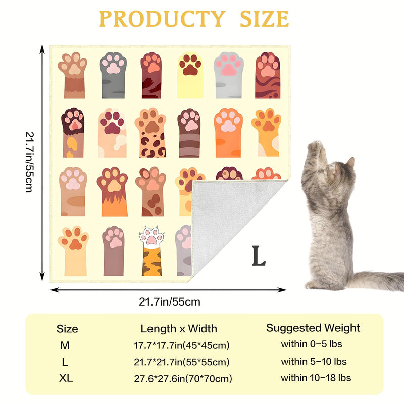 Cat Wrap for Cutting Nails, Self-Adhesive Cat Wrap, Cat Restraint for Nail Clipping, Anti-Scratch Cat Grooming Wrap for Medicine, Nail Clipping, Teeth Brushing, Ear Cleaning L Pattern 2 - PawsPlanet Australia