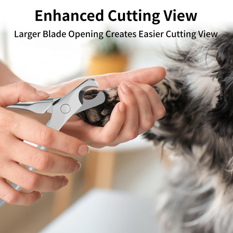 Stainless Steel Dog Nail Clippers & Trimmers - Heavy Duty Pet Nail Clippers for Large, Medium, Small Dogs & Cats - PawsPlanet Australia