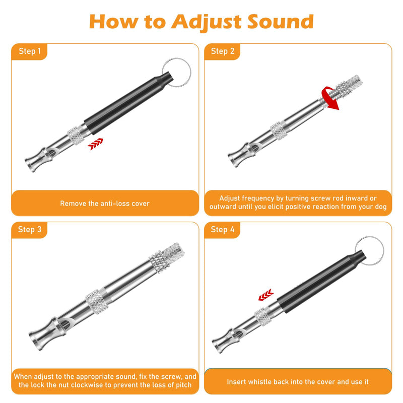 Dog Whistle, Dog Whistle to Stop Barking Neighbors Dog, Adjustable Ultrasonic Silent Dog Training Whistle - PawsPlanet Australia