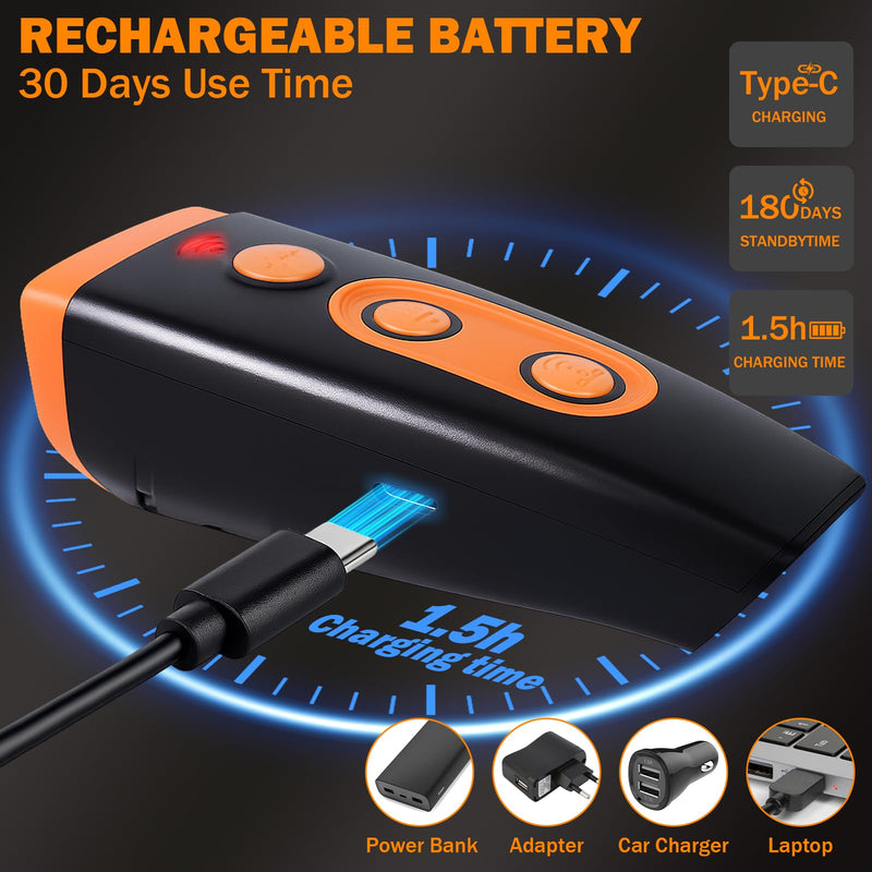 Dog Bark Deterrent Device, Ultrasonic Anti-Barking Device for Dogs Training, Safe and Effective, Up to 35FT Long Range Rechargeable & Portable Bark Shield Indoor and Outdoor Use, Orange - PawsPlanet Australia