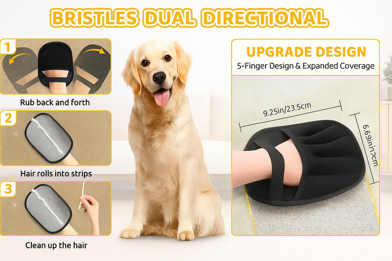 Deluxe 16-Piece Pet Grooming Kit with Carry Bag -Kit for Dogs & Cats – Quiet Clippers, Nail Grinder & Brushes