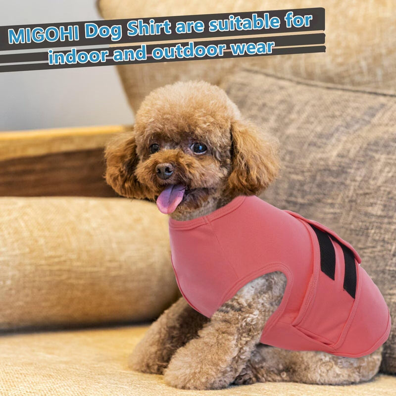 MIGOHI Dog Anxiety Vest,Soft Dog Anxiety Relief Coat,Calming Vest Wrap for Thunderstorm,Fireworks,Travel and Separation,Anxiety Relief for Dogs,Dog Firework Anxiety Relief for Small Dogs,S,ShellPink ShellPink - PawsPlanet Australia