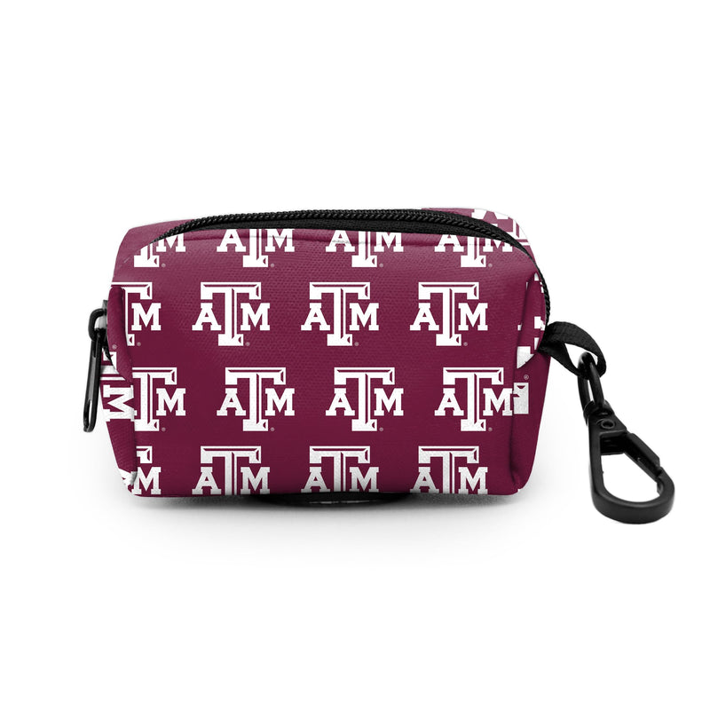 Texas A&M Aggies Collars and Leashes | Officially Licensed | Adjustable-Fits All Pets! (Poop Bag Holder) Poop Bag Holder - PawsPlanet Australia