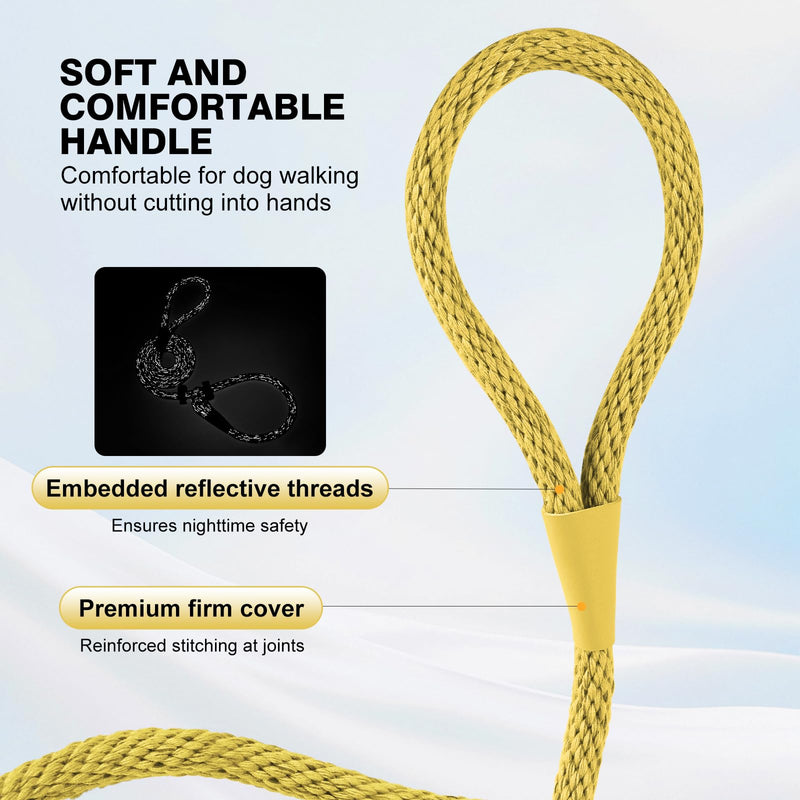 Lynxking Dog Leash Slip Lead Reflective Breathable Rope Comfortable Strong No Pull Slip On Pet Training Lead for Dogs - PawsPlanet Australia