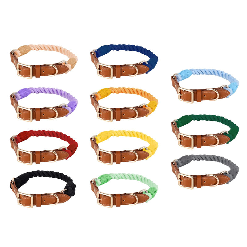 Classic Cotton Dog Collar, Stylish and Robust, Ideal for Small Owners, Quality Pet Accessories, Durable Collar