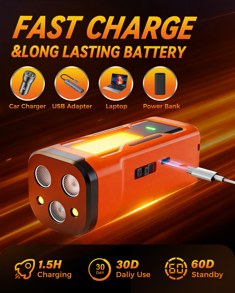 Dog Bark Deterrent Devices, 6 Modes 3X Ultrasonic Anti Barking Device for Dogs, 33 FT Range Barks No More Indoors Neighbor Outdoors with Flashlight,Dog Training Device Small Orange