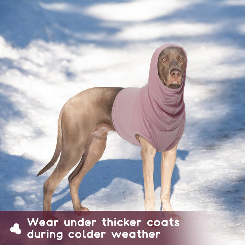 ROZKITCH Dog Neck Protector, Dog Neck Surgery Recovery Suit Surgical Neck Cover Cat Ear Hematoma Wrap Purple S S(Chest: 16.9")