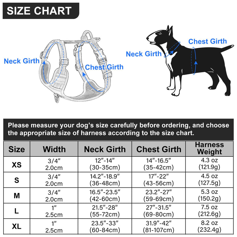 Plutus Pet No Pull Dog Harness, Reflective Adjustable Dog Vest Harness with Handle, Escape Proof, Soft Padded for Small Medium Large Dogs (Hot Pink, S) Hot Pink - PawsPlanet Australia