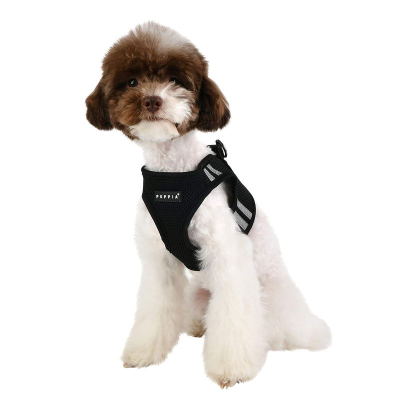 Puppia Soft Vest Harness Pro - Black - L Large - PawsPlanet Australia
