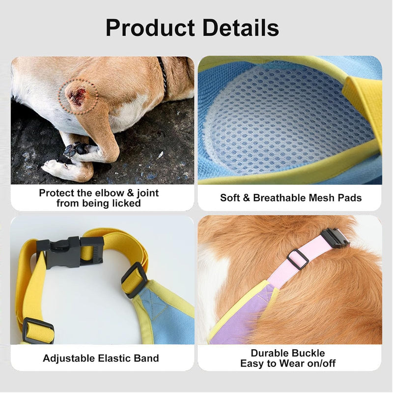 Dog Recovery Sleeve with Paded, Dogs Front Leg Sleeves After Surgery, Elbow Protector for Small Medium Large Dogs, Puppy Joint Brace Prevent Licking Wound Cone Alternative XL Blue
