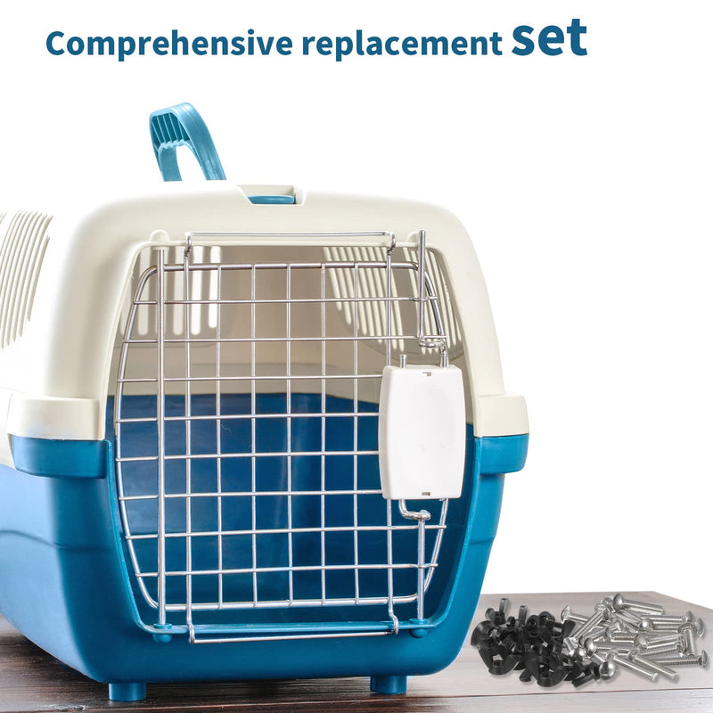 Therwen 20 Set M6 Pet Carrier Fasteners Set Dog Kennel Replacement Screws and Bolts Butterfly Nuts Dog Kennel Bolts Hardware Replacement Kit for Pet Carrier(Black) black - PawsPlanet Australia