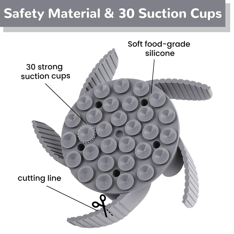 MateeyLife Slow Feeder Dog Bowls Large Breed & Medium Breed with Suction Cups Cuttable Dog Slow Feeder Bowl, Slow Feeder Insert Fits Dog Bowls Slow Feeder with Metal Slow Feeder Dog Bowl (Gray) A/Gray - PawsPlanet Australia
