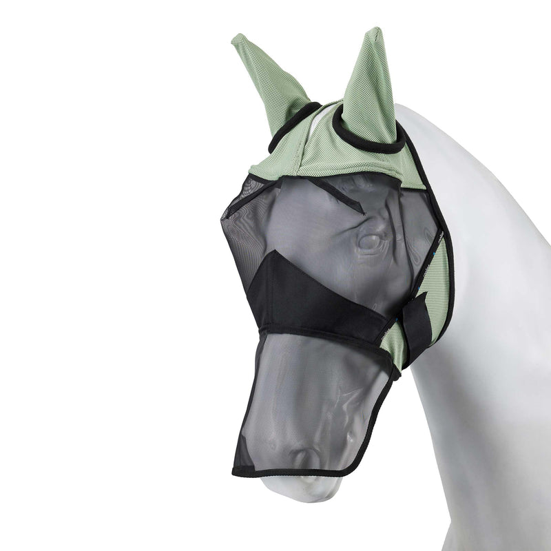 HORZE Cooling Long Nose Fly Mask - Celadon Green - L