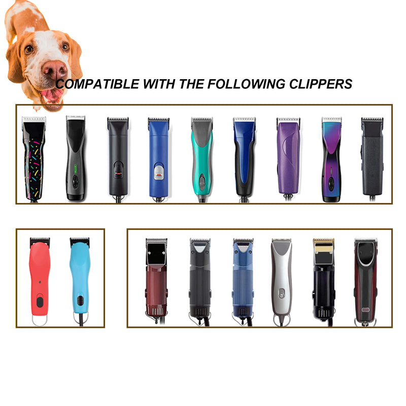 10 Skip Tooth Detachable Pet Dog Grooming Steel Blades Set,Compatible with Andis,Oster A5,Wahl KM10 Series Clippers,Cut Length 1/16"(1.5mm),1 Pack 10 Skip tooth Blade-1 pcs - PawsPlanet Australia
