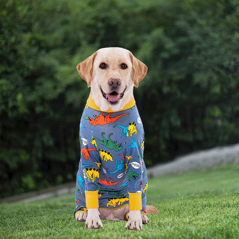 Dog Recovery Suit for Dogs After Surgery Female Male Medium Large Dog Neuter Spay Onesie for Shedding Prevent Licking Surgical Wound Dog Cone Alternative X-Large (Pack of 1) Dinosaur - PawsPlanet Australia