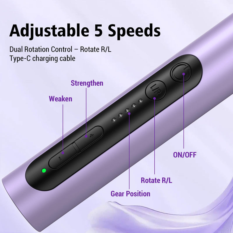Electric Nail Drill Set, Cordless Electric Nail File Set Rechargeable, 5 Speed Portable Nail Drill Machine for Thick Nail Toenail Cuticle, Hand Feet Trimmer Buffer for Women Men Baby Pets - PawsPlanet Australia