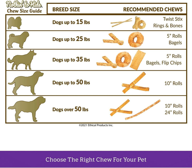 Fieldcrest Farms Nothing to Hide Natural Rawhide Alternative Beef Bagels for Dogs - 3 Pack (6 Total Bagels) Premium Easily Digestible Chews Great for Dental Health Magnet Bagels 3 Pack