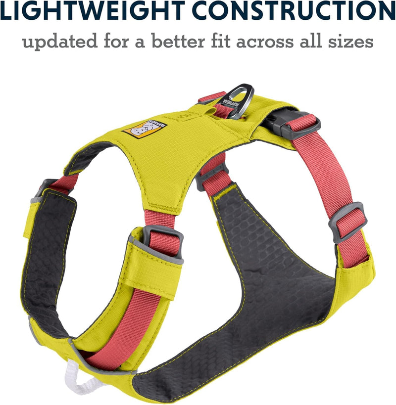 Ruffwear, Hi & Light, Everyday Lightweight Dog Harness, Trail Running, Walking, Hiking, All-Day Wear, Lichen Green, X-Small - PawsPlanet Australia