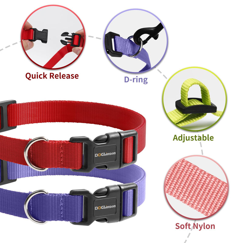 Shock Collar Replacement Strap, Replacement Collar for Bark Collar, Dog Training Collar Replacement Strap, Durable & Adjustable Dog Collar for Small Medium Large Dogs - Red & Purple - PawsPlanet Australia