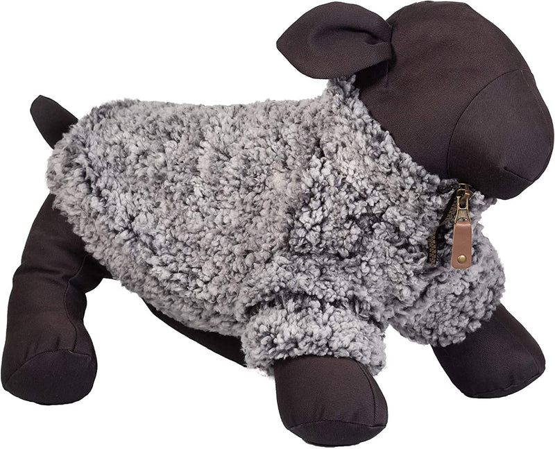 The Worthy Dog Cozy Wubby Fleece Quarter Zip Pullover, Winter Warm Dog Clothing, Outfits Cold Weather Pet Coat, Fits XXL Size Dogs, Black - PawsPlanet Australia