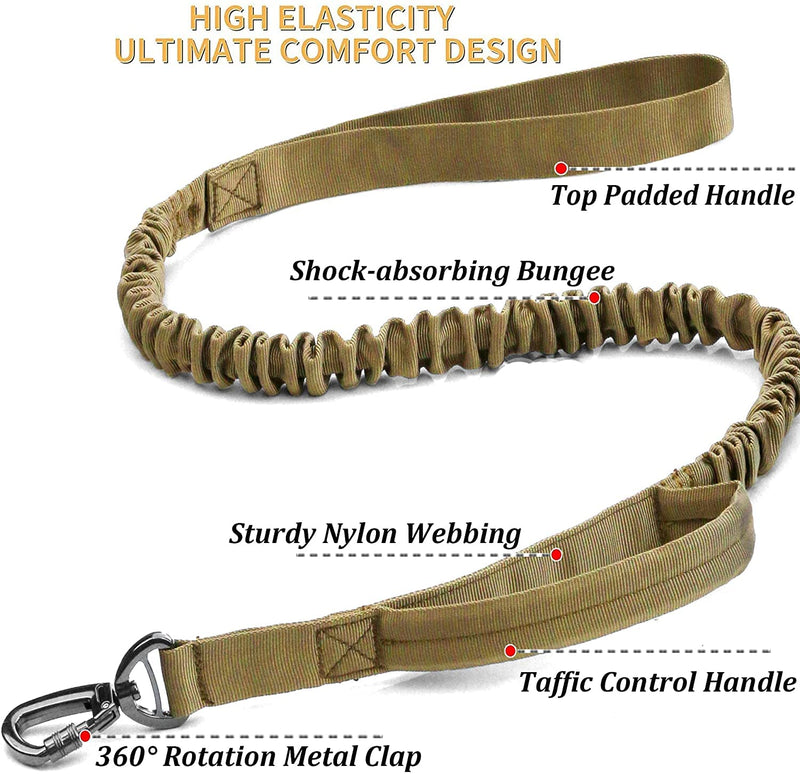 K9 Military Dog Collar and Lead Set - Adjustable Nylon Collar with Heavy Duty Metal Buckle for Medium Large Dogs XL, Green with UK United Kingdom Flag ArmyGreen set