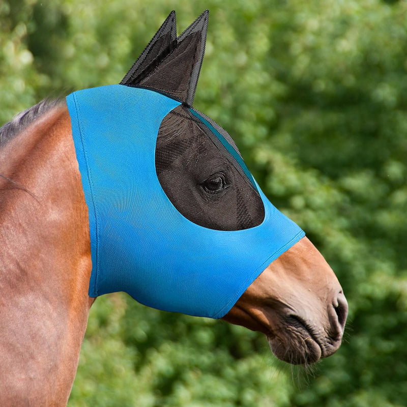 Horse Mask Fly Masks for Horses with Ears Breathable Elastic Fabric for Medium/Large Size Adult Horses - PawsPlanet Australia
