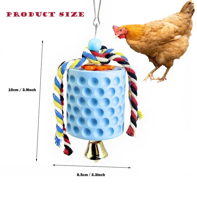 Bird Beak Grinding Stone, KABASI Parrot Chew Toys Calcium Stone with Bells, Chicken Coop Accessories, Cage Toys for Cockatiel Parakeet Budgies Hamster Chinchilla Rabbit African Grey Chick Poultry - PawsPlanet Australia