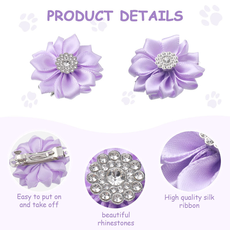 40 Pcs Flower Dogs Hair Bows with French Barrette Hair Clips Puppy Grooming Hair Accessories Dog Hair Clips Puppy Hair Bows for Small Dogs Girl Pet Cat Birthday Party Dog Hair Flower Topknot 20 Colors - PawsPlanet Australia
