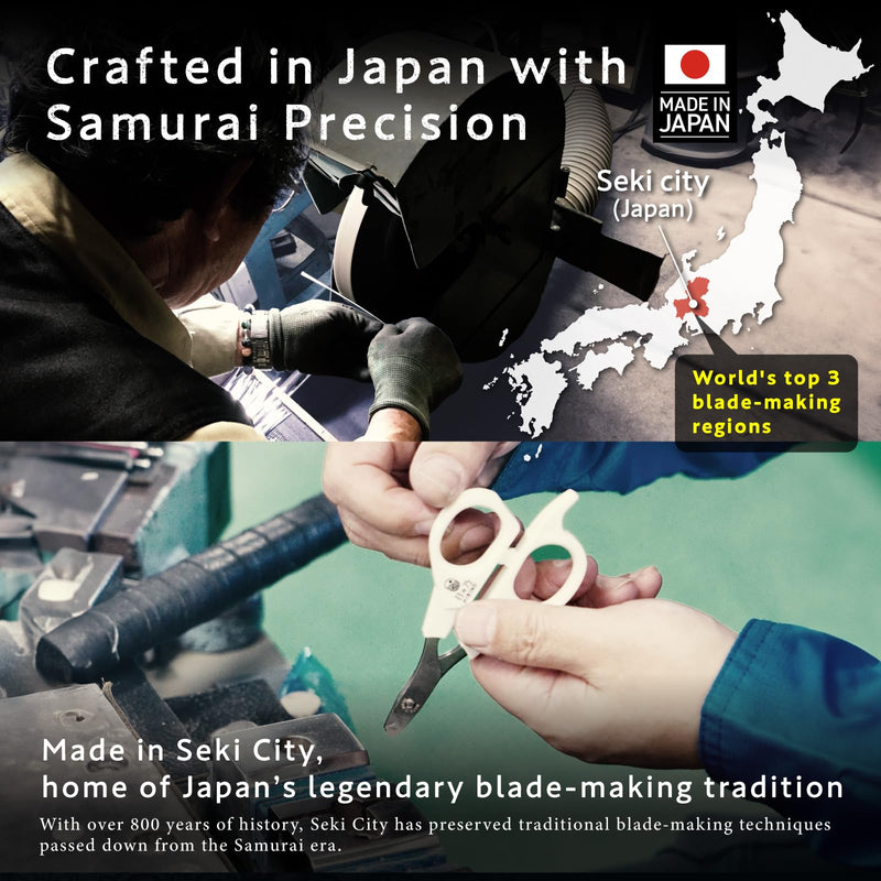 Samurai-Grade Cat Nail Clippers | Vet Recommended | Sharper, Quieter & Safer | Precision Blade for Stress-Free Grooming | Non-Slip Grip | Lifetime Durability | Made in Japan Mochi White - PawsPlanet Australia