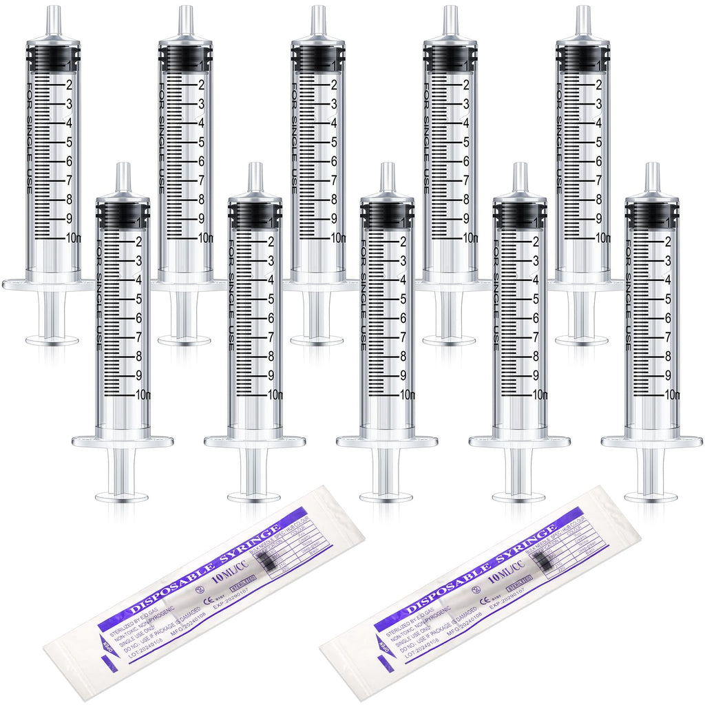 Nuanchu 30 Pcs 10ml Liquid Syringe Pet Feeding Plastic Syringes Dog Oral Food Measuring Syringe Tools for Cats Dogs Kitten Puppy Bunny Small Animals Newborn Pet Feeder Nursing Supplies