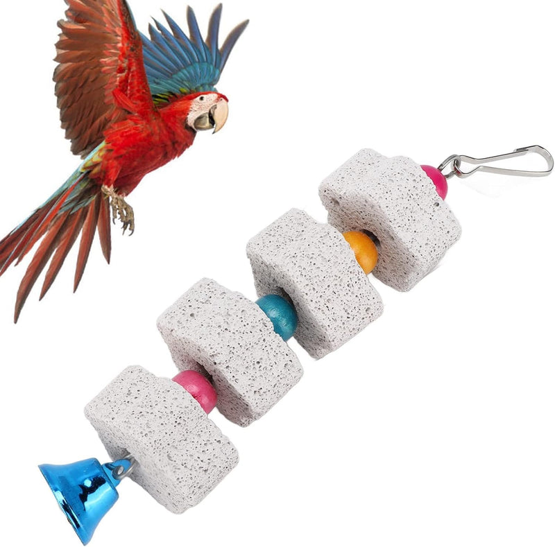 1Pc White Bird Beak Grinding Stone Bird Chewing Toys Bird Beak Grinding Stone for Parrots Hamsters and Other Small Animals Small in Size and Light in Weight,Pet Supplies