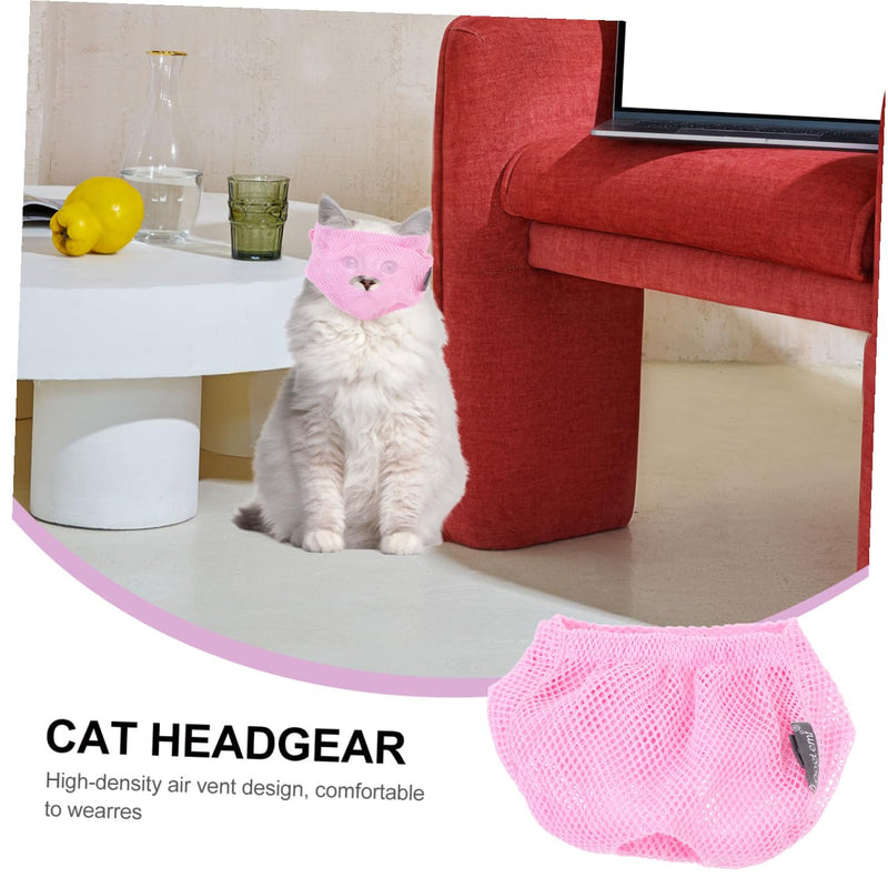 Gatuida cat muzzle made of polyester, breathable and practical, adjustable anti-bite muzzle for cats and kittens during grooming and bathing