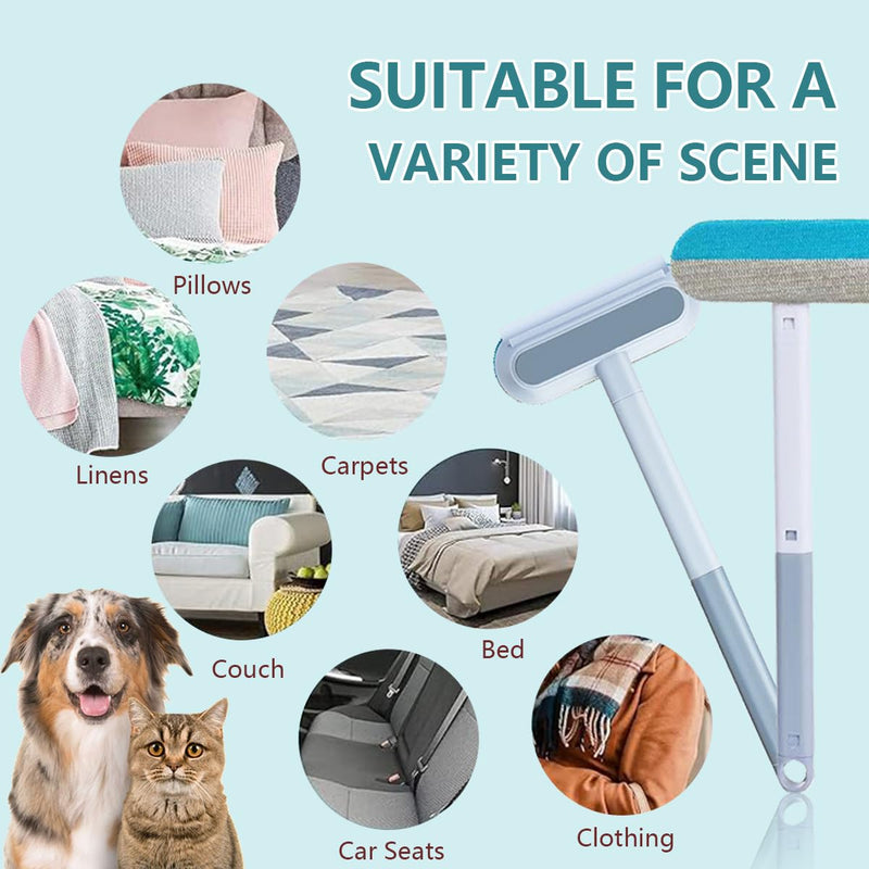 Pet Hair Removal Brush for Couch, Durable, Reusable, Washable Lint Cleaner for Dog and Cat Hair, Gentle on Furniture, Effective on Carpets, Clothing, Bedding - PawsPlanet Australia