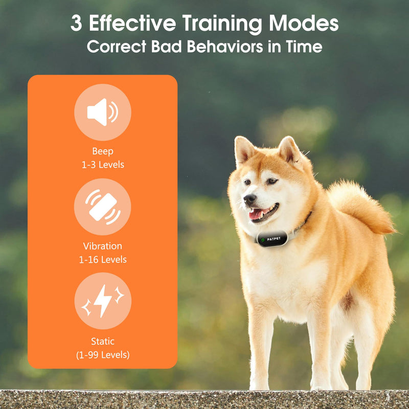 Shock Collar for Dogs - Waterproof Rechargeable Dog Electric Training Collar with Remote for Small Medium Large Dogs with Beep, Vibration, Safe Shock Modes (8-110 Lbs) - PawsPlanet Australia