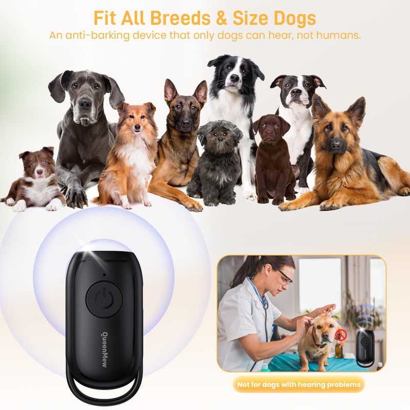 Anti Barking Device,26FT Dog Barking Control Devices,Portable Dog Barking Deterrent Devices,Handheld No Bark Dog Barking Control Device,Dog Behaviour Corrector IPX2 Waterproof Indoor & Outdoor Use Black Mint Green - PawsPlanet Australia